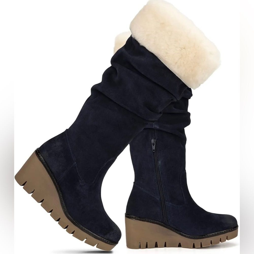 Vintage Foundry Co - Women’s Suede Tall Knee-High Boots - Size 7.5